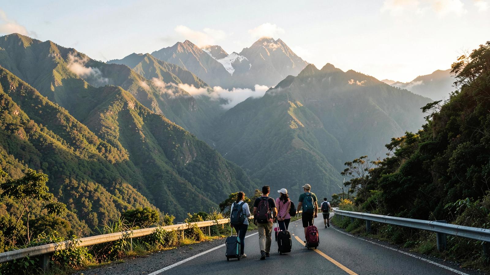 Paisaje andino en la frontera de Colombia, migrantes andinos llegando al país